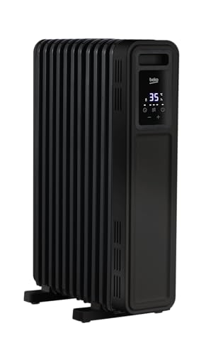 BEKO Radiatore ad olio con telecomando RHO8323BT, Potenza 2300W, 11 elementi riscaldanti, 3...
