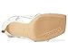 Calvin Klein Women's Tegin Heeled Sandal, White, 9