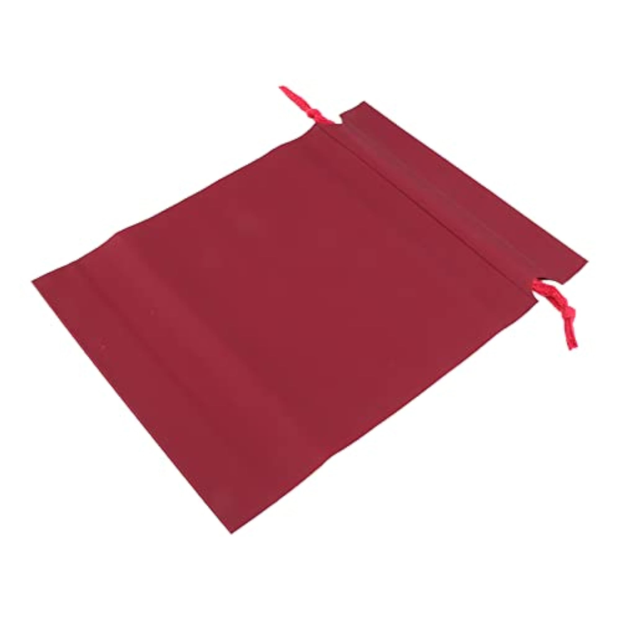 Durable Foldable Drawstring Storage Bag for School & Travel (Red)