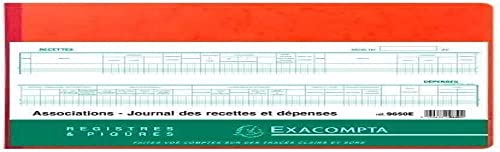 Exacompta Piqûre comptabilité de prestige papier haute qualité 25x38cm