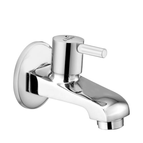 Speed Bib Cock Tap | Wall Mounted Brass Faucet with Chrome Finish | Bathroom & Kitchen Use (Florentine)