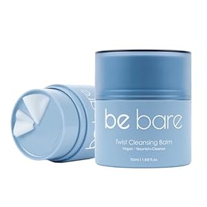 Bebare Twist Cleansing Balm with Hygienic Twist Dispenser: Cleanser for Heavy Makeup Removal & Hydrating Facial Wash for All Skin Types. Korean Vegan Skincare with Natural Oils, 1.69 Fl Oz