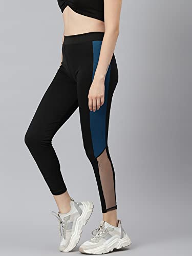 Image of Aarika Women's Black-Blue Color Track Pant