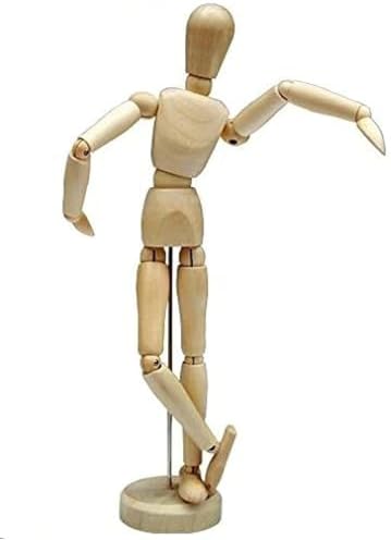 HSOMiD 12'' Artists Wooden Manikin Jointed Mannequin Perfect for ...