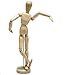 HSOMiD 12'' Artists Wooden Manikin Jointed Mannequin Perfect for Home Decoration/Drawing The Human Figure (A)