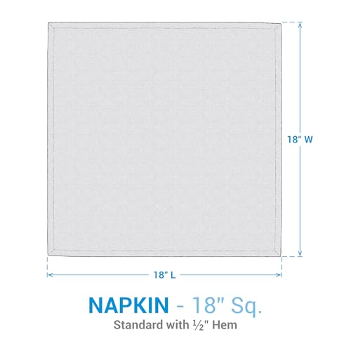 Set de 4 Servilletas de Lino Azul Split P miniatura 4
