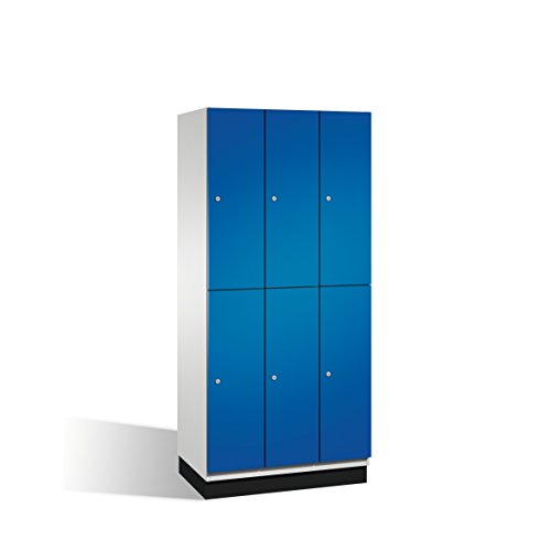 Preisvergleich Produktbild Doppelstockspind Cambio auf Sockel, 6 Fächer, H1950xB900xT525mm