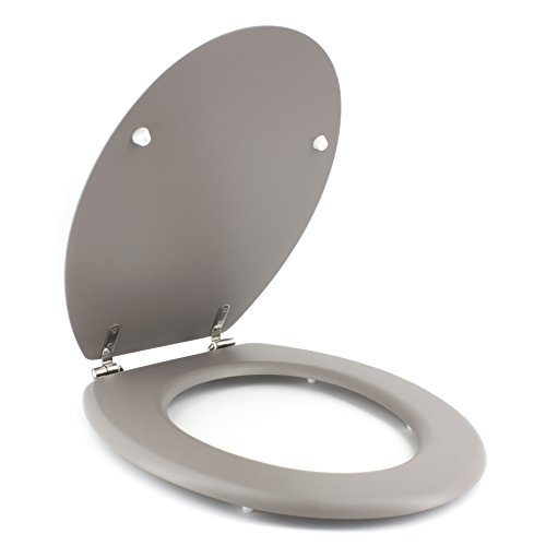 Gelco Design Dolce Asiento para Inodoro, Madera Molde, Taupe, 44 x 37,5 x 5,5 cm Cover