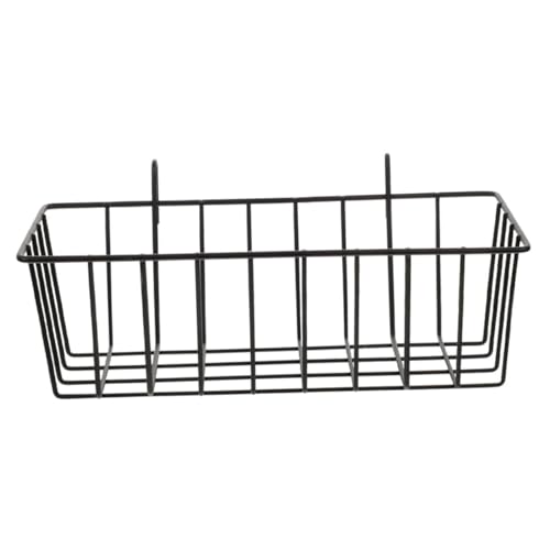 TIDTALEO Cesta Colgante De Alambre Pequeña De Hierro Negro Estante Sin Clavos Resistente Multifuncional Para Baño y Cocina Almacenaje Práctico