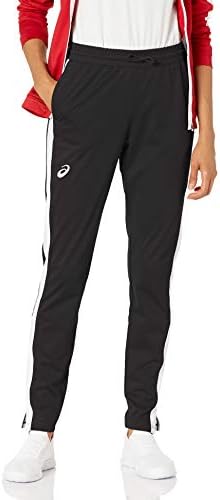 ASICS Team Tricot Warm Up Pant, Team Black/Team White, Large Tall