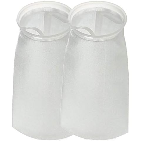 Honritone 7 Inch Ring by 18 Inch Long Filter Socks 5 Micron - Aquarium Sump Pond Felt Fabric Filter Bag - 2 Pack Cover