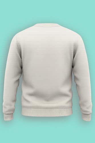Image of Amazon Brand - Anarva Men's Cotton Sweatshirt | Regular Fit Winter Pullover for Men | Casual Crew Neck Full Sleeve Sweatshirt for Everyday & Outdoor Wear