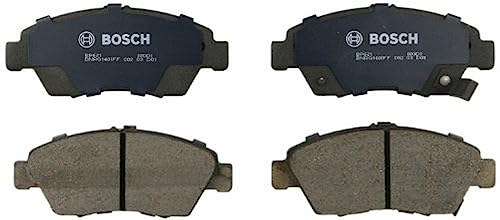 BOSCH BP621 QuietCast Premium Organic Disc Brake Pad Set - Compatible with Select Acura RSX; Honda Civic, Civic del Sol, Fit; FRONT
