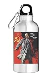 Lenin Poster Tourist Borraccia Argento