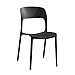 Produktbild Kunststoff Hoch Hocker, geschwungene Rückenlehne Blau Esszimmerstuhl Leder Lobby Chair mit Anti-Rutsch-Fußrasten/Geeignet for Esszimmer/Wohnzimmer/Lounge Tragfähige 300 Pounds/Gelb Schwarz