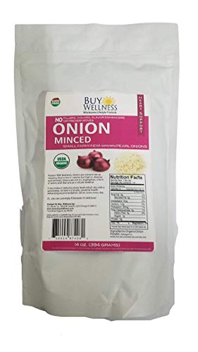 Buy Wellness Onion Minced & Flakes Usda Organic Fresh Dehydrated Organic Dried Onion Flakes 14 Oz #TOP2
