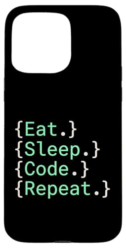 Eat Sleep Code Repeat �\�t�g�E�F�A�J���� �X�}�z�P�[�X iPhone 15 Pro Max �p