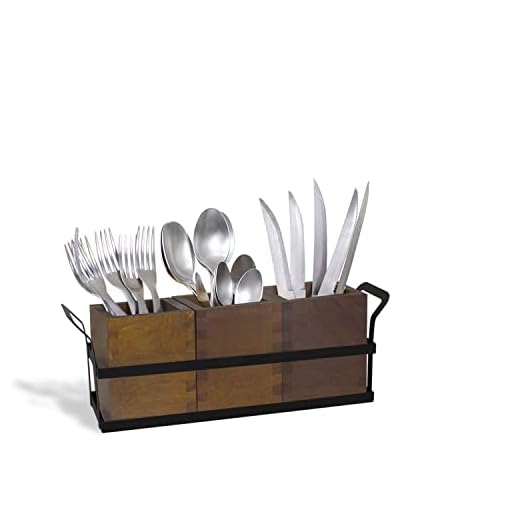 Geguton porta talheres trio rústico, preto