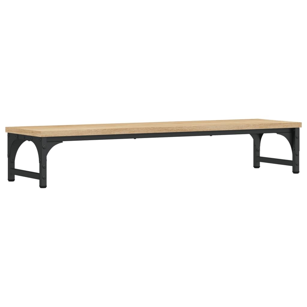 Vidaxl Sonoma Oak Monitor Stand, Display Stand For Laptops And Monitors, Computer Stand With Adjustable Legs, Monitor Stand Riser, Engineered Wood
