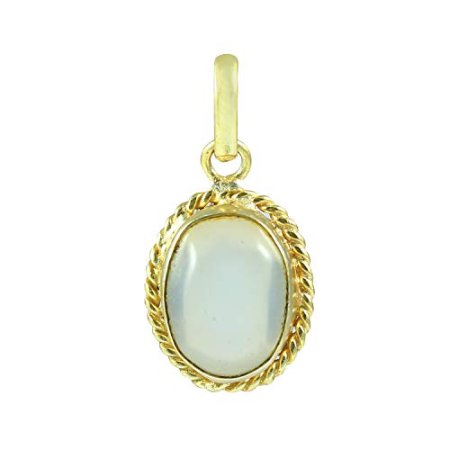 Pendentif pierre de lune 8.25 ratti naturelle ovale lâche pour homme et femme