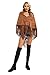 Datangep Fashion Women's Faux Suede Laser Cut Triangle Stoles Cape Shrug Scarf With Tassel Shawls