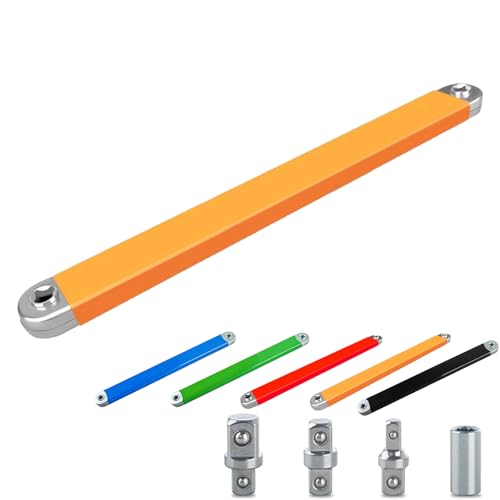 YYONPQ Bolthero Reaches The Bolt Nothing Else Can Bolt Hero Wrench 15.4 Zero-Degree Offset Extension Wrench Ultra-Thin Drive Extender For Automotive Tight Space Repair (Orange)