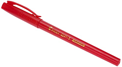 PILOT PEN BP-1 B.POINT PEN RED M 0.1MM 12 PEN