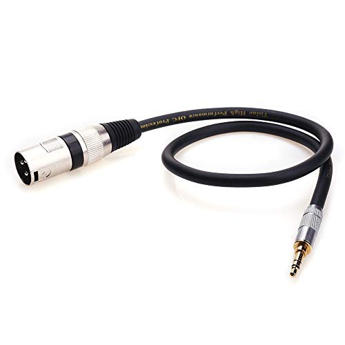 Tisino 3.5Mm To Xlr Cable Unbalanced Mini Jack 1/8 Inch To Xlr Male Adapter Microphone Cord - 1.6Ft/50Cm #TOP1