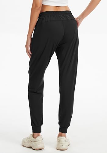 Women's Joggers Pants with Zipper Pockets Tapered Athletic Running Sweatpants for Women Yoga Golf Lounge3