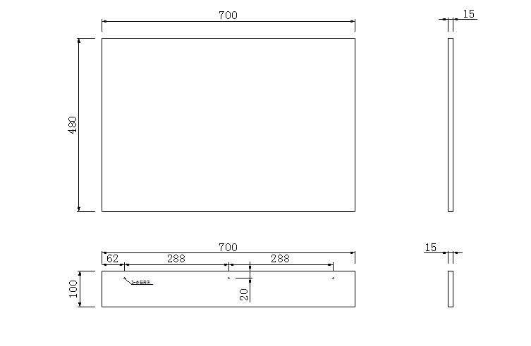 Panel Final para Bañera VeeBath WEPW700 Acubase Ajustable 700mm Blanco Impermeable miniatura 3
