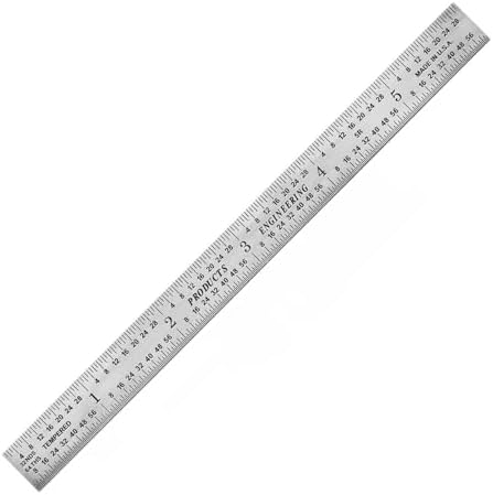 PEC Tools 6-inch Steel Ruler, 5R Flexible, Measurement Markings: 32nds ...