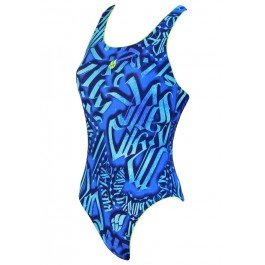 Maillot de bain femme Mad Wave Flex Azur UK28 XS vêtement de sport aquatique