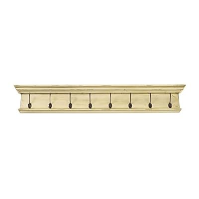 NovaSolo Halifax 8-Hook Coat Rack in Antique Yellow Morocco