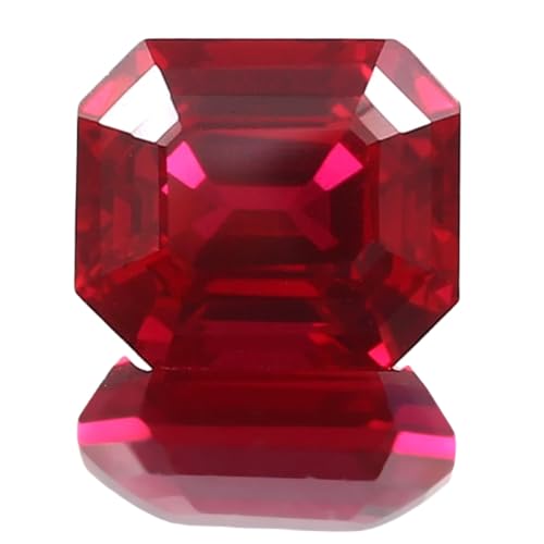 Gemme rubis naturel 10x8mm taillé à facettes de qualité supérieure GH_NAT_10009