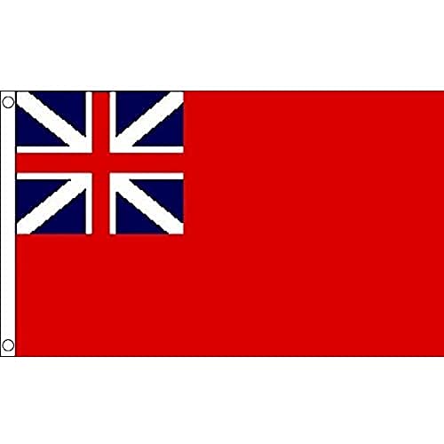 AZ FLAG, Red Ensign Colonial Flag, 3x5 Ft, 100D Polyester Bristish Historic Banner with Two Metal Grommets, Fade Resistant