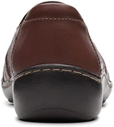 Clarks Women's Cora Drift Loafer, Dark Tan Leather, 8 | Image 5