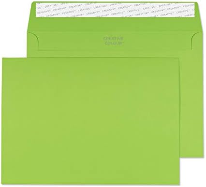 Blake Creative Colour C5 162 x 229 mm 120 gsm Peel & Seal Wallet Envelopes (45308) Avocado Green - Pack of 25