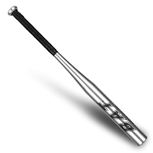 EMMEXX - Batte de Baseball Aluminium 34 Pouces Bleu Noir Argent au Choix Batte Base-Ball métal Adulte Pro Léger pour Exercice Joueurs Jeu Homme Femme 86cm de Longueur Solide Durable à la Mode (Argent) - -5%