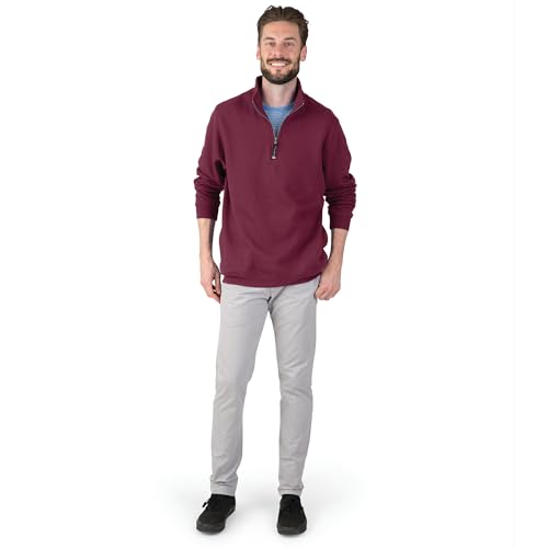 Image of Charles River Apparel Men's Crosswind Quarter Zip Sweatshirt