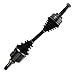 TRQ Front Driver and Passenger CV Axle Shaft Assembly Neoprene Boots Compatible with 1998-2002 Chevrolet Prizm 1993-2002 Toyota Corolla 1993-1997 Geo Prizm 1990-1993 Toyota Celica Manual Transmission