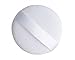 DMtse TWO (2) Round Jumbo Velour Powder Puff 4.25 Inch (108cm) in White