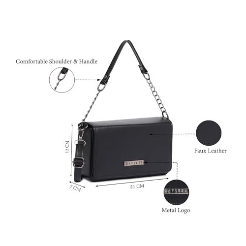 Image of Caprese Rare Small Sling Bag for Women with Adjustable & Detachable Strap for Comfortable Wear | Magnetic Button Closure | Versatile Handbag for Everyday Use, Travel & Special Occasions