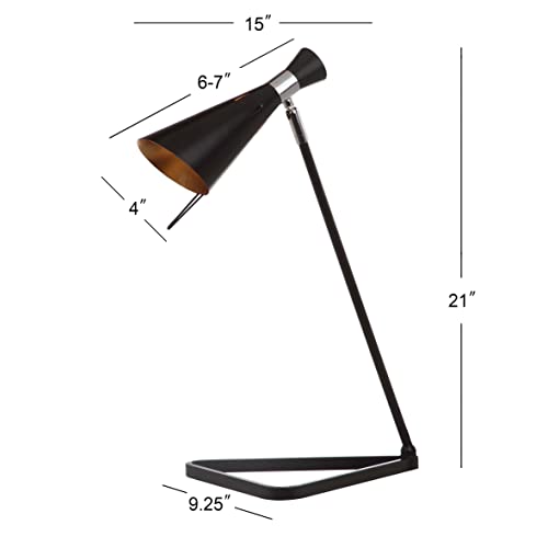 Lámpara de mesa negra Safavieh de 21 pulgadas miniatura 3
