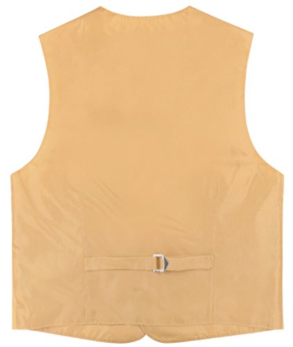 BOY'S Dress Vest & BOW Tie Solid GOLD Color BowTie Set2