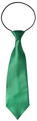 Miobo Krawatte Kinder Jungen mit flexiblem Gummiband , Grün