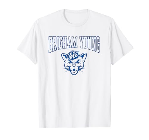 BYU Cougars Cosmo Mascot White Officially Licensed T-Shirt