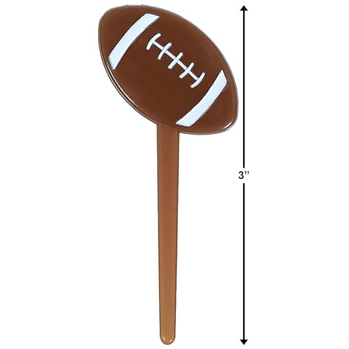 Amscan 154661 409858 Football Molded Party Picks thumb #2