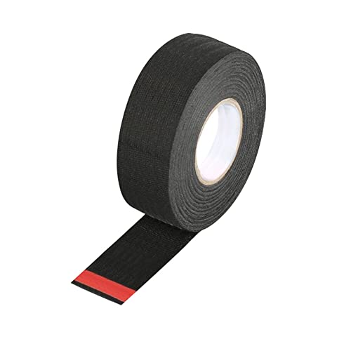 Uposao 1 Stück KFZ Gewebeband, 30mm x15m Auto kabelbaum Klebeband Isolierband Anti-Rassel-Band Panzerklebeband Kabelbäume Elektriker Band Auto Kabelbaum Filzband für Haushalt, Kfz Motorrad