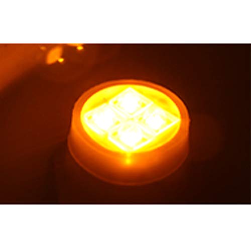 Foxcid 1 Pc Amber Led Headlight Replacement Bulbs For Hide-A-Way Emergency Hazard Warning Strobe Lights Kit #TOP3