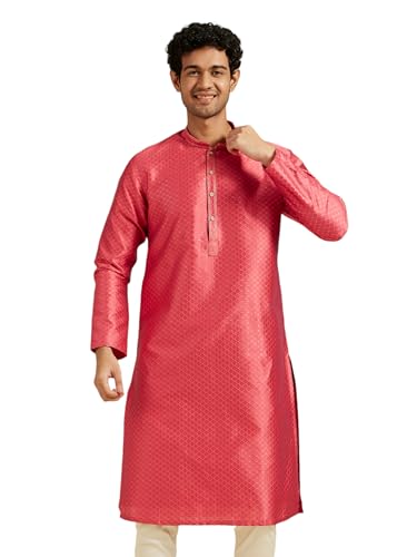Image of DIWAS BY MANYAVAR Men's Art Silk Self Design Kurta (1pc)